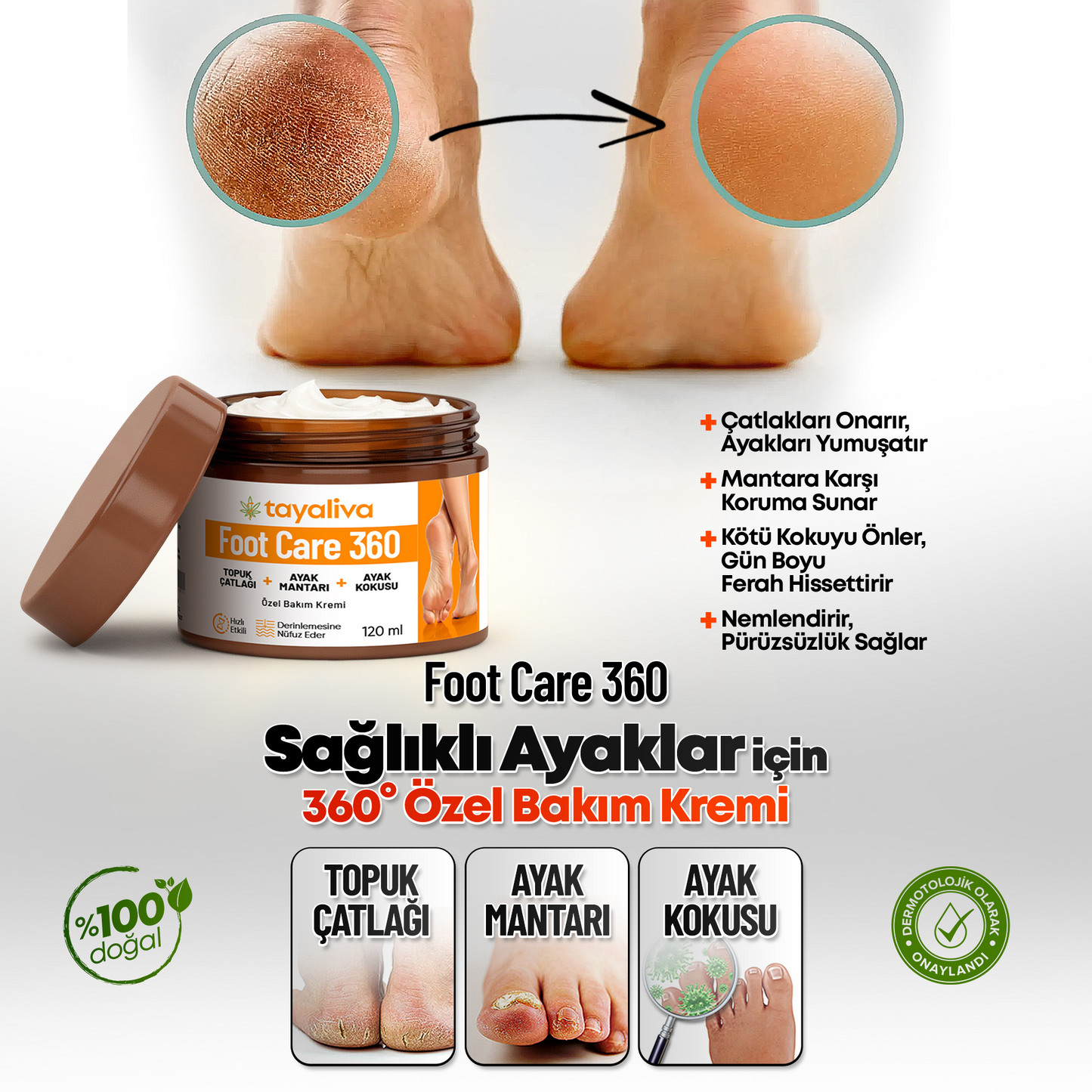 Foot Care 360- Ayak Bakım Kremi 120ml