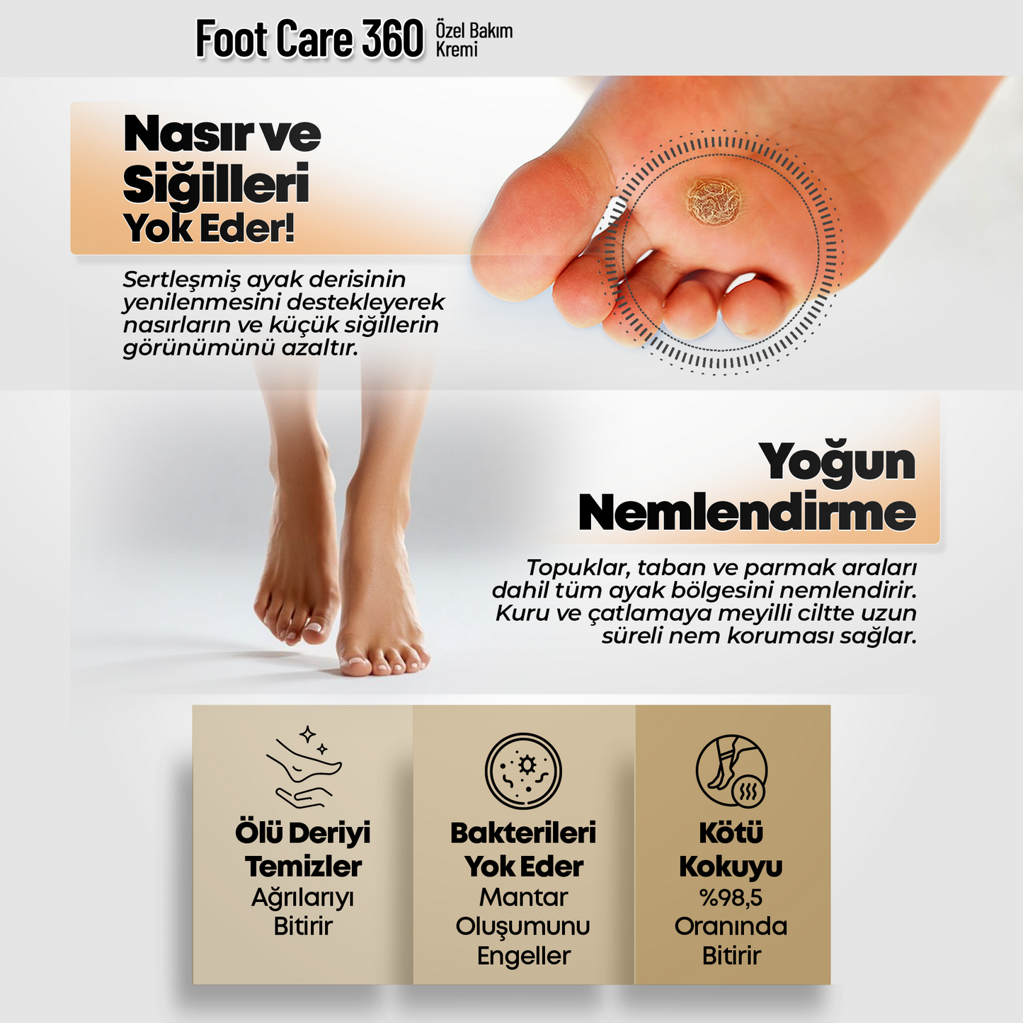 Foot Care 360- Ayak Bakım Kremi 120ml