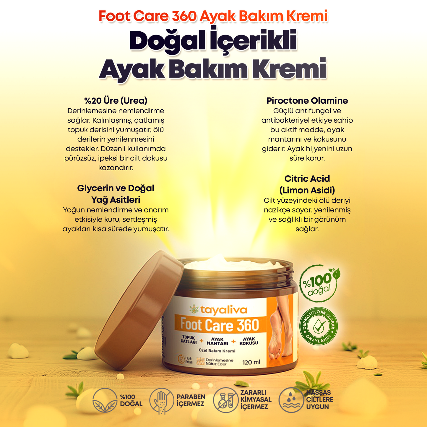 Foot Care 360- Ayak Bakım Kremi 120ml