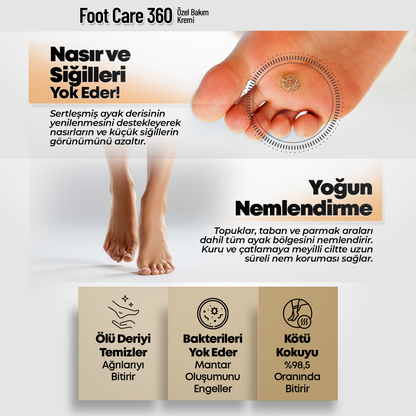 Foot Care 360- Ayak Bakım Kremi 120ml