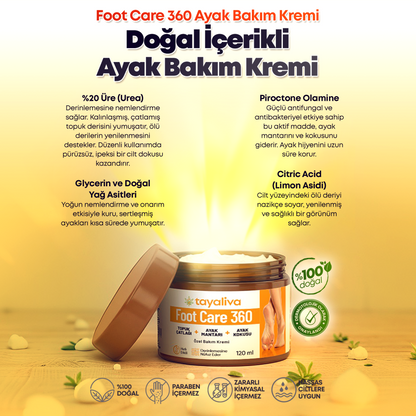 Foot Care 360- Ayak Bakım Kremi 120ml